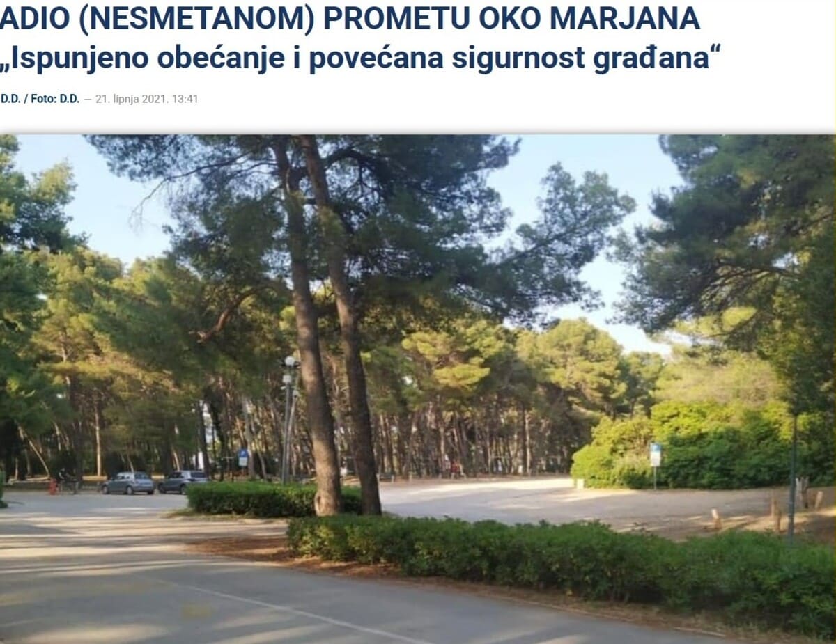 2. Ograničen promet motornih vozila u Park-šumi Marjan