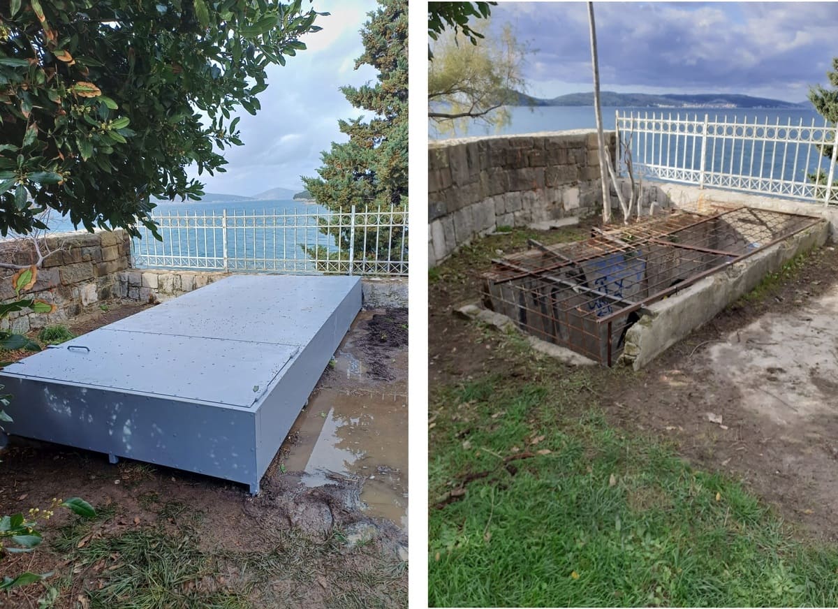 25. Zaštićen i uređen ulaz u prostoriju s tankovima na Sustipanu