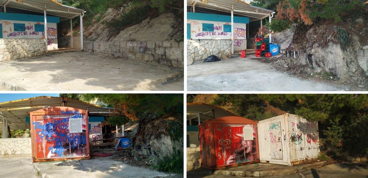39. Uklonjeni nelegalno postavljeni kontejneri s plaže Kaštelet