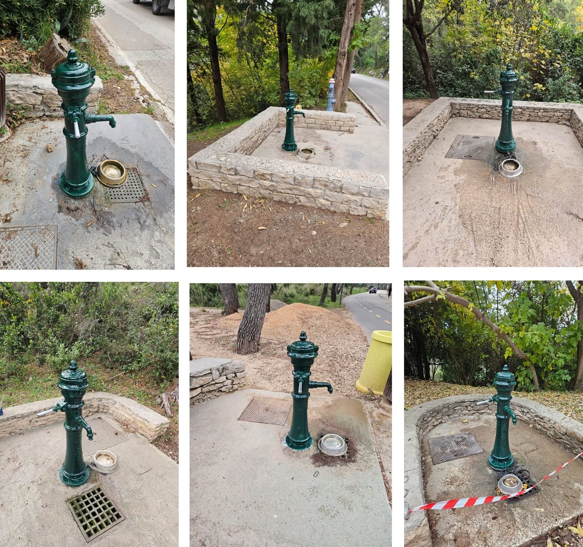 48. Uređeno 6 starih špina i na svaku špinu postavljena posuda za vodu za pse