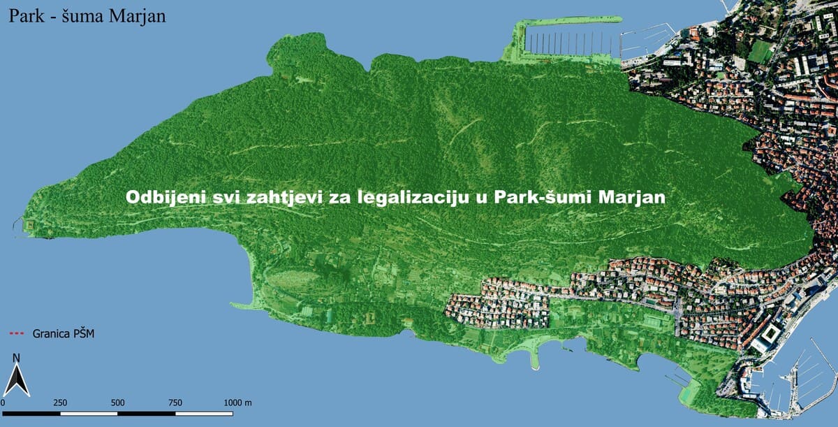 5. Odbijeni svi zahtjevi za legalizaciju u Park-šumi Marjan